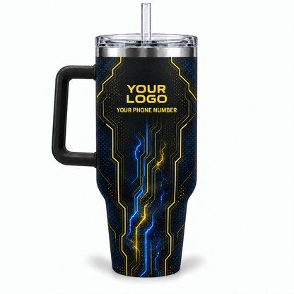 ELN017 personalized tumbler 40oz back product mockup