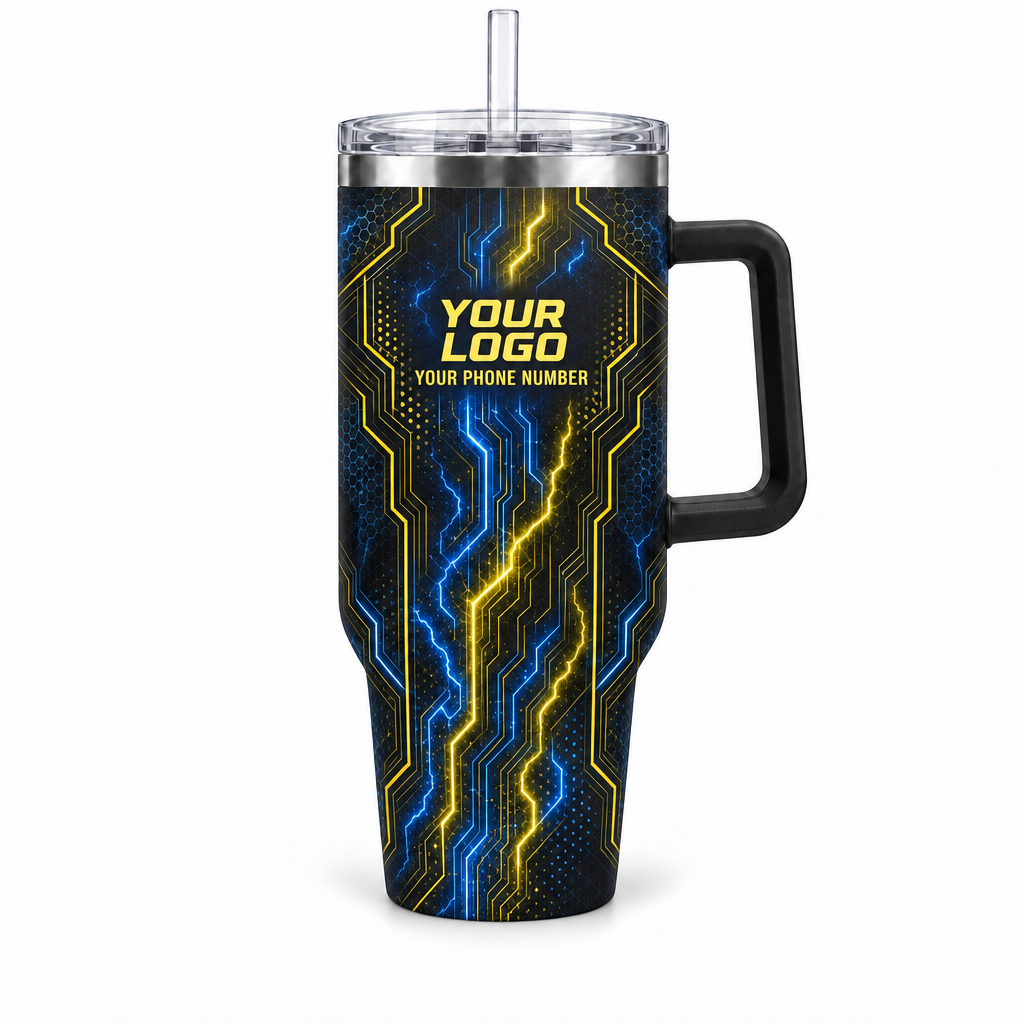 ELN017 personalized tumbler 40oz front product mockup