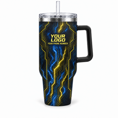 ELN017 personalized tumbler 40oz front product mockup