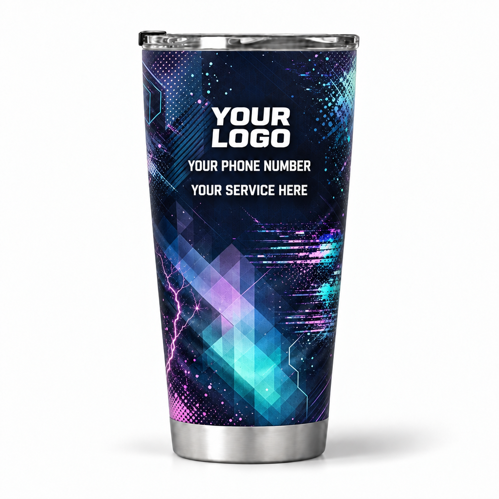 ELN018 personalized tumbler 20oz back product mockup
