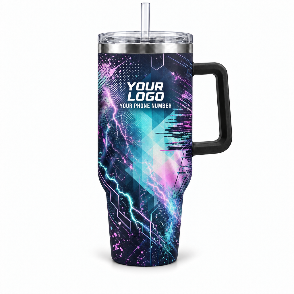 ELN018 personalized tumbler 40oz front product mockup