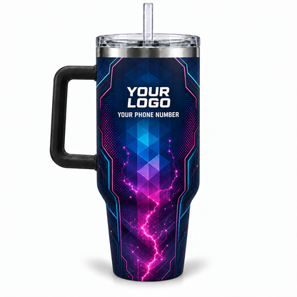 ELN019 personalized tumbler 40oz back product mockup
