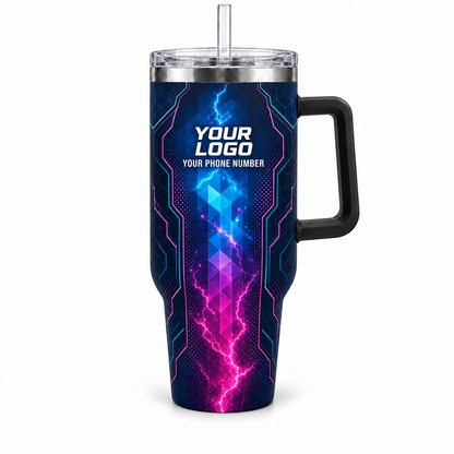 ELN019 personalized tumbler 40oz front product mockup