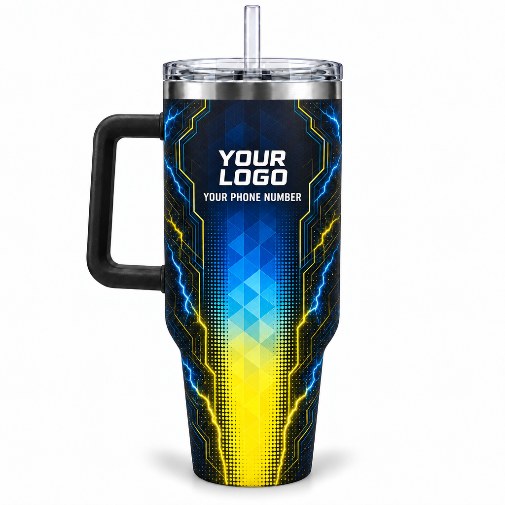 ELN020 personalized tumbler 40oz back product mockup