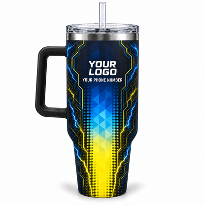 ELN020 personalized tumbler 40oz back product mockup