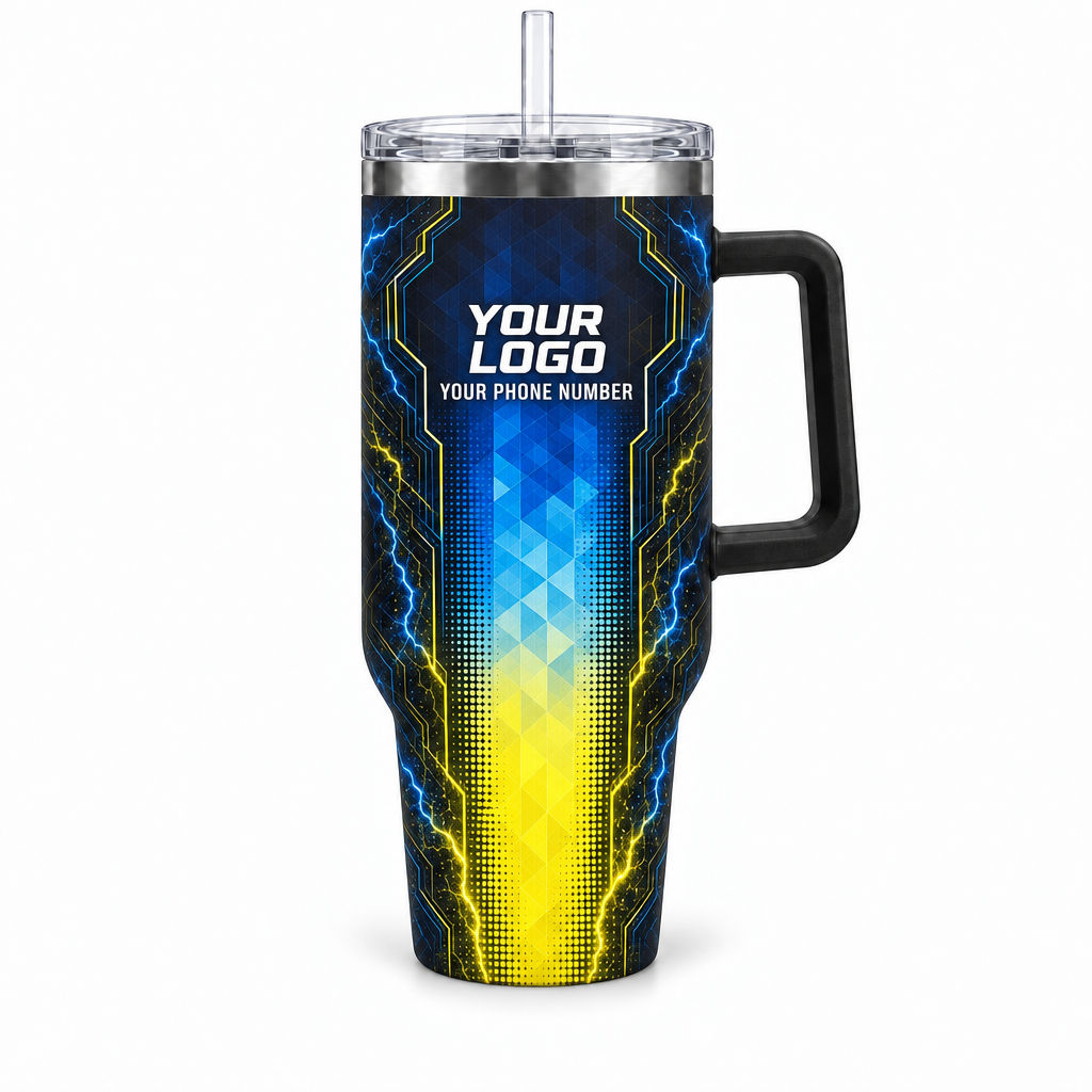 ELN020 personalized tumbler 40oz front product mockup