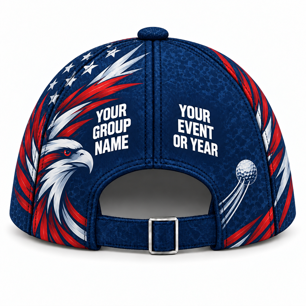 GLF007 personalized cap back product mockup