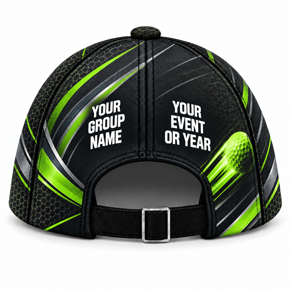 GLF017 personalized cap back product mockup