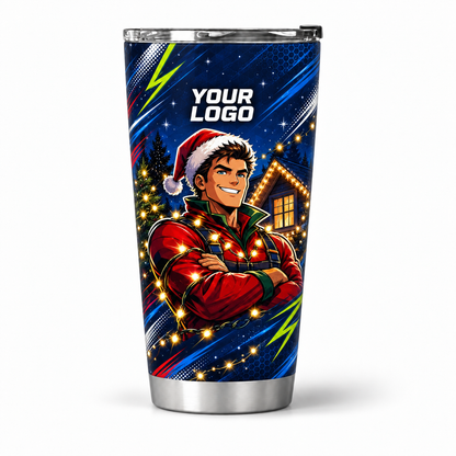 HLN001 personalized tumbler 20oz front product mockup
