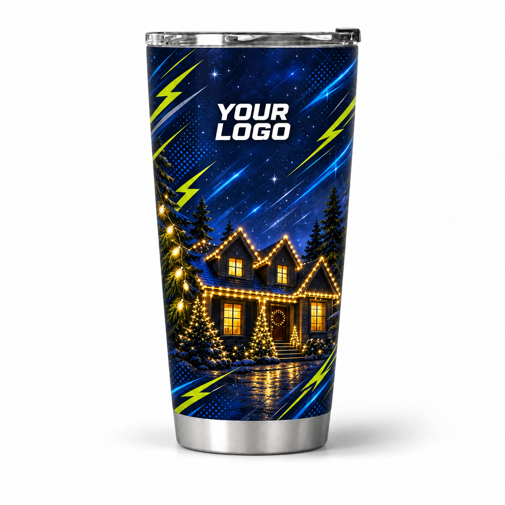HLN002 personalized tumbler 20oz front product mockup