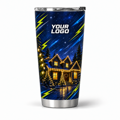 HLN002 personalized tumbler 20oz front product mockup