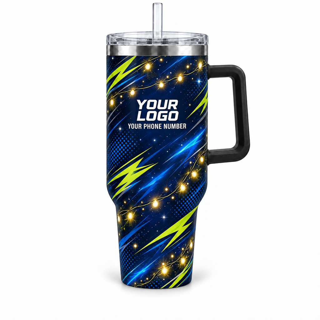 HLN002 personalized tumbler 40oz front product mockup