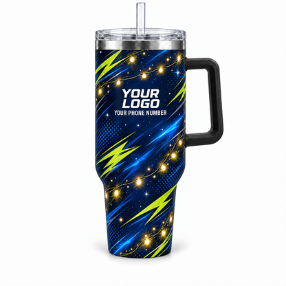 HLN002 personalized tumbler 40oz front product mockup