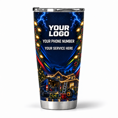 HLN003 personalized tumbler 20oz back product mockup