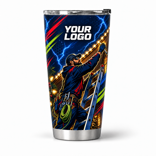 HLN003 personalized tumbler 20oz front product mockup