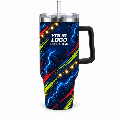 HLN003 personalized tumbler 40oz front product mockup