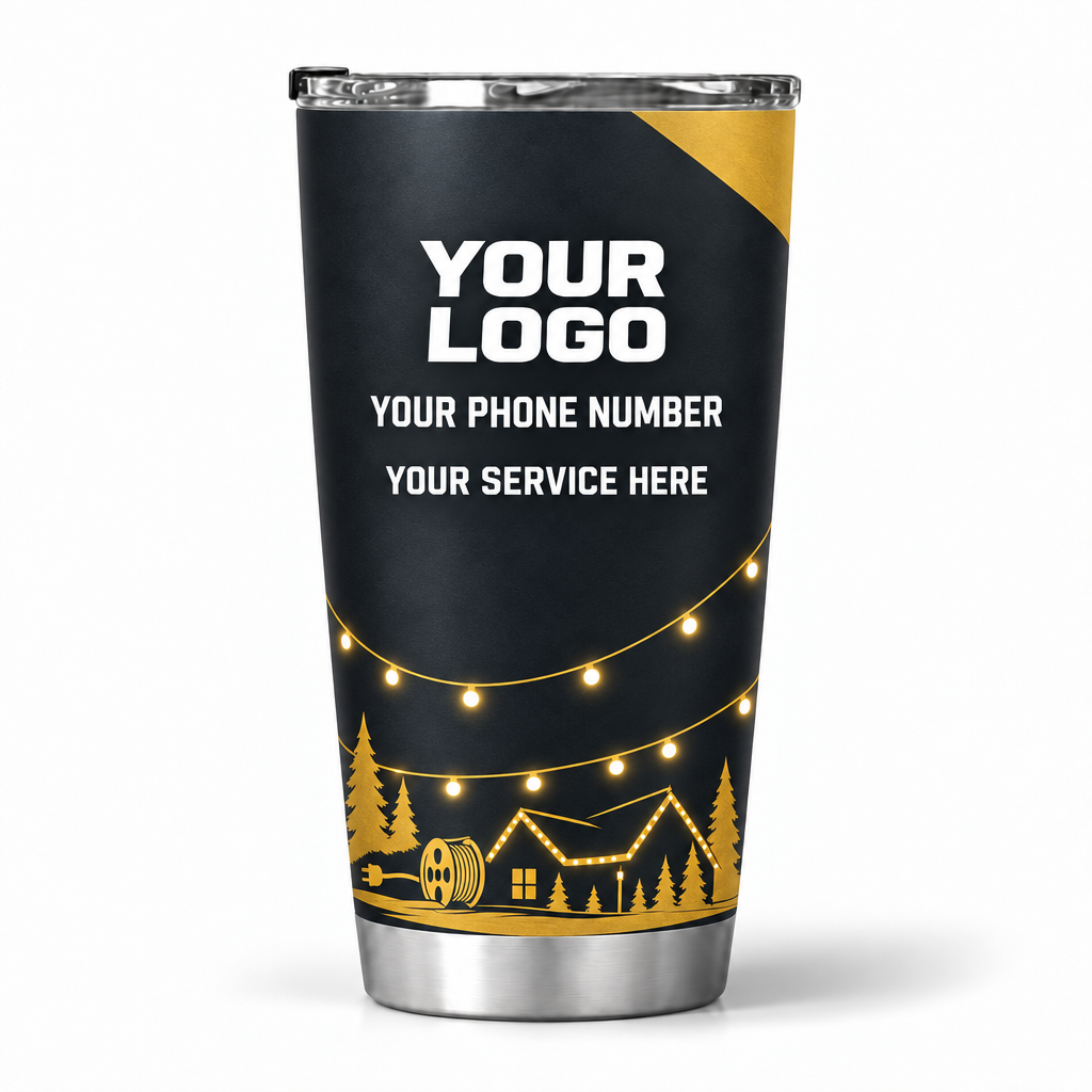HLN004 personalized tumbler 20oz back product mockup