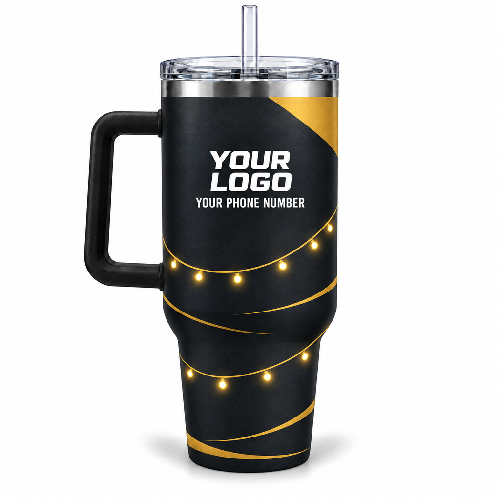 HLN004 personalized tumbler 40oz back product mockup