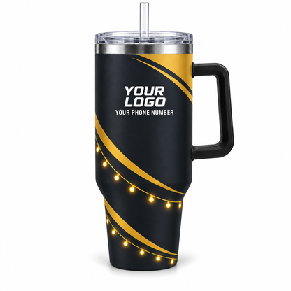 HLN004 personalized tumbler 40oz front product mockup