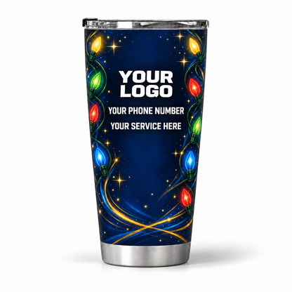 HLN006 personalized tumbler 20oz back product mockup