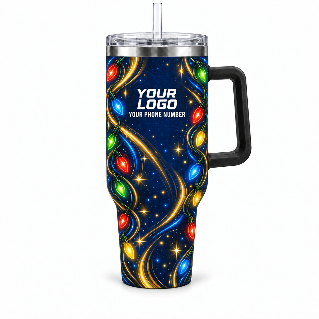 HLN006 personalized tumbler 40oz front product mockup