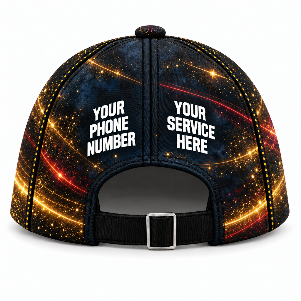 HLN007 personalized cap back product mockup