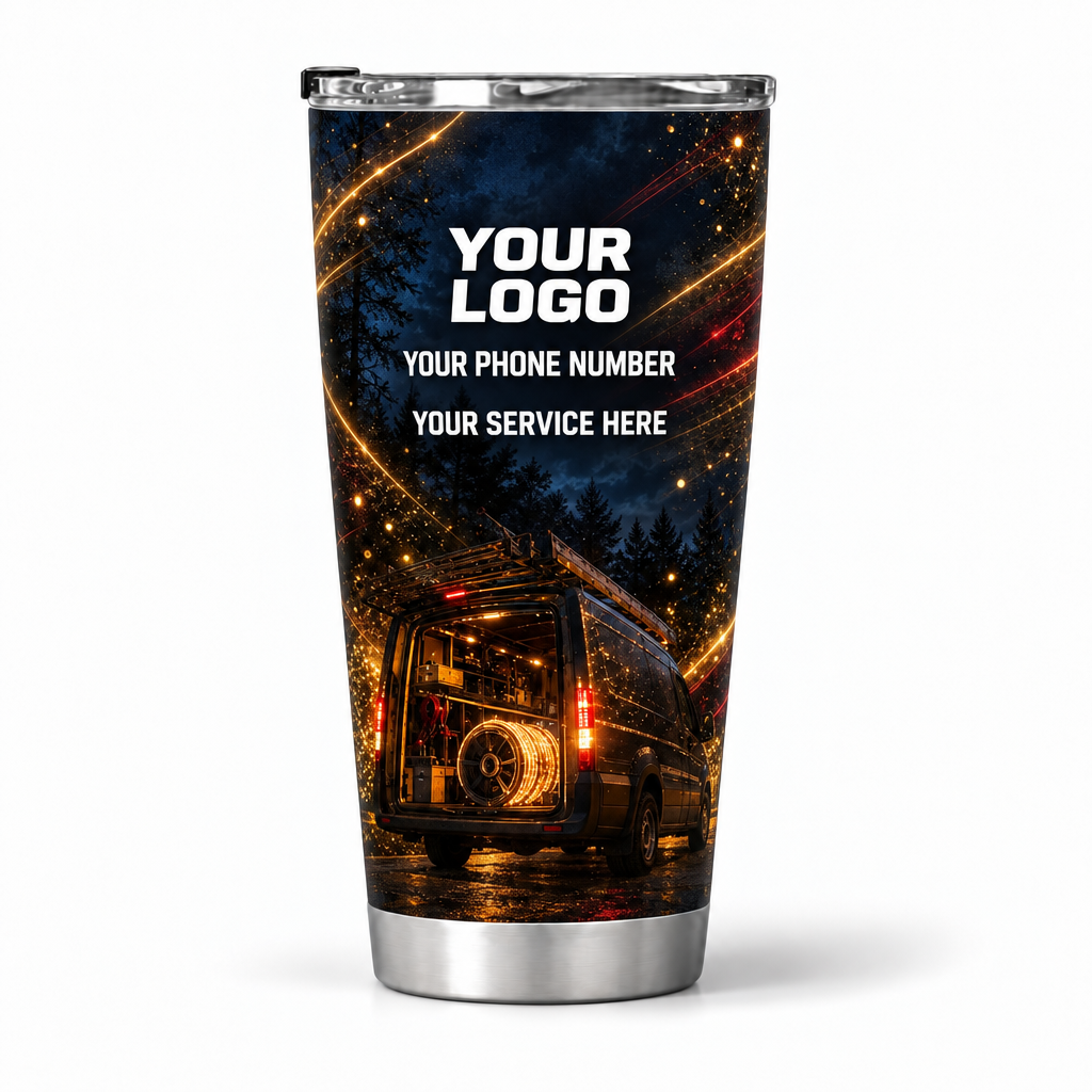 HLN007 personalized tumbler 20oz back product mockup