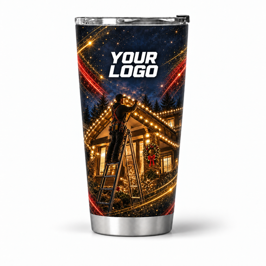 HLN007 personalized tumbler 20oz front product mockup