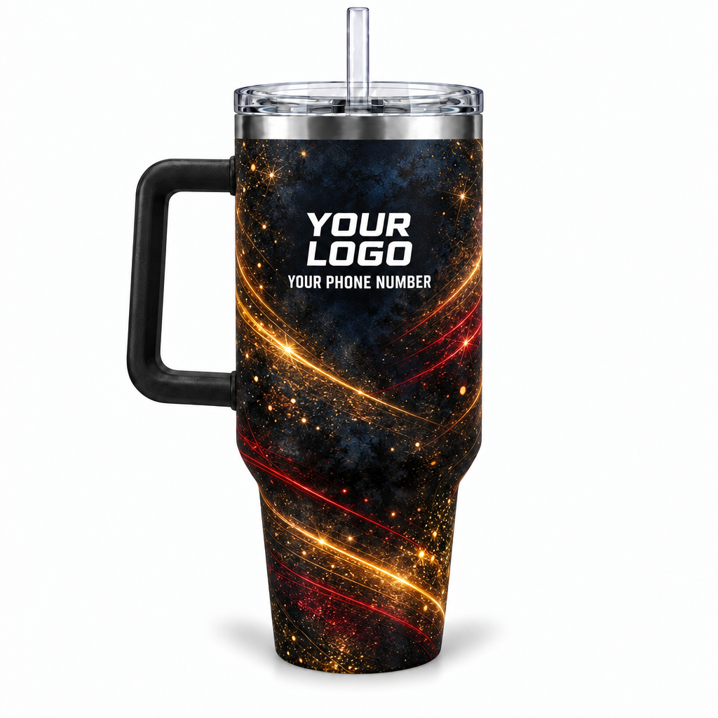 HLN007 personalized tumbler 40oz back product mockup