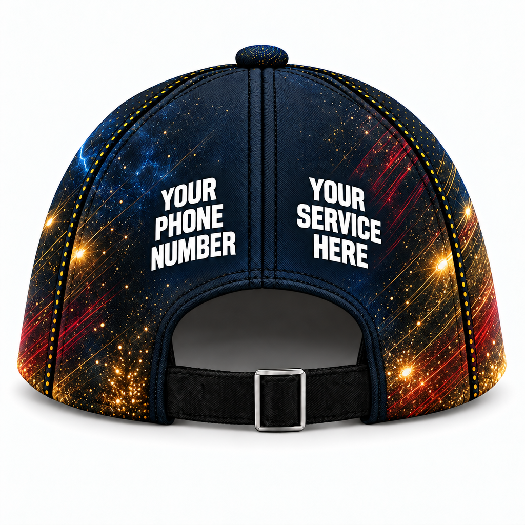 HLN008 personalized cap back product mockup