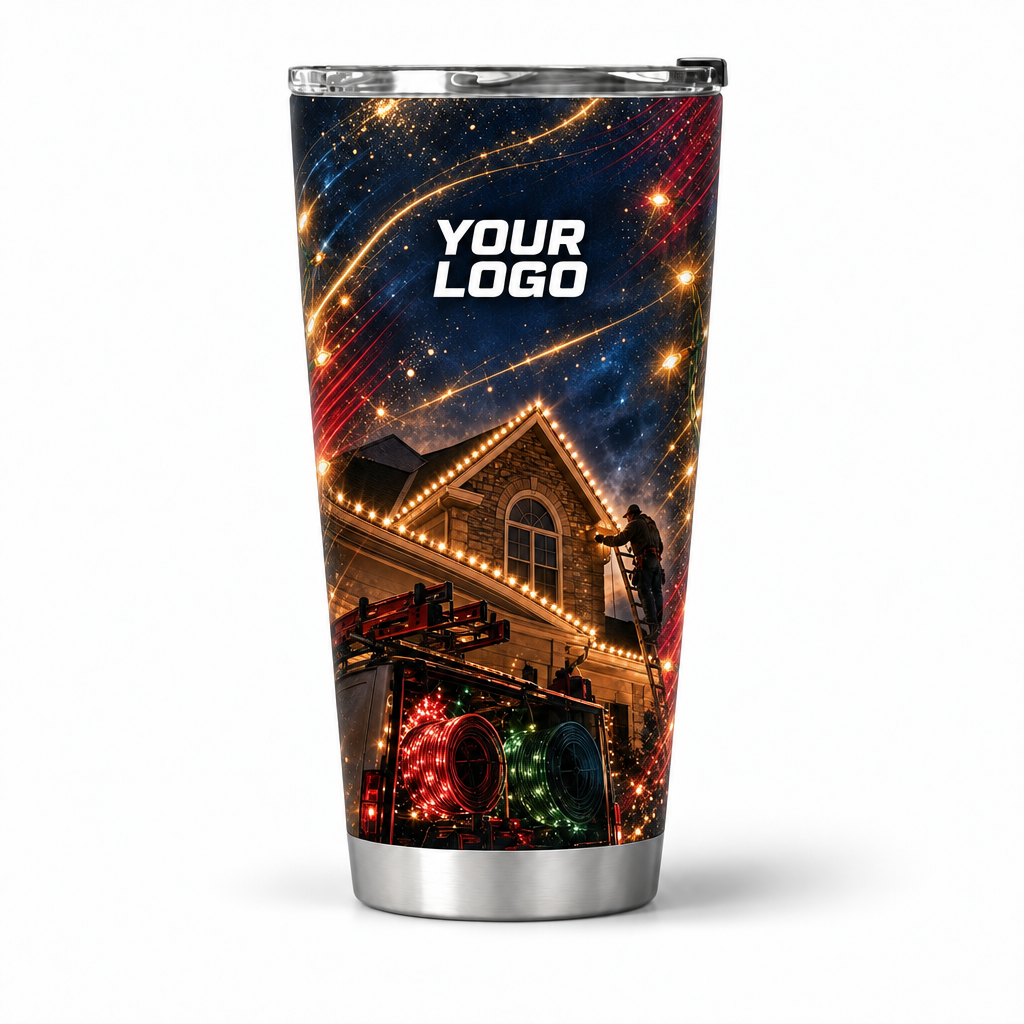 HLN008 personalized tumbler 20oz front product mockup