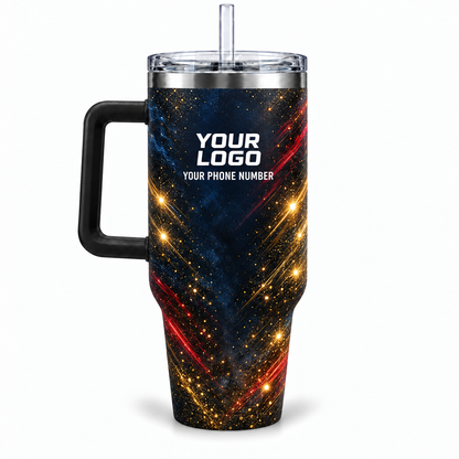 HLN008 personalized tumbler 40oz back product mockup