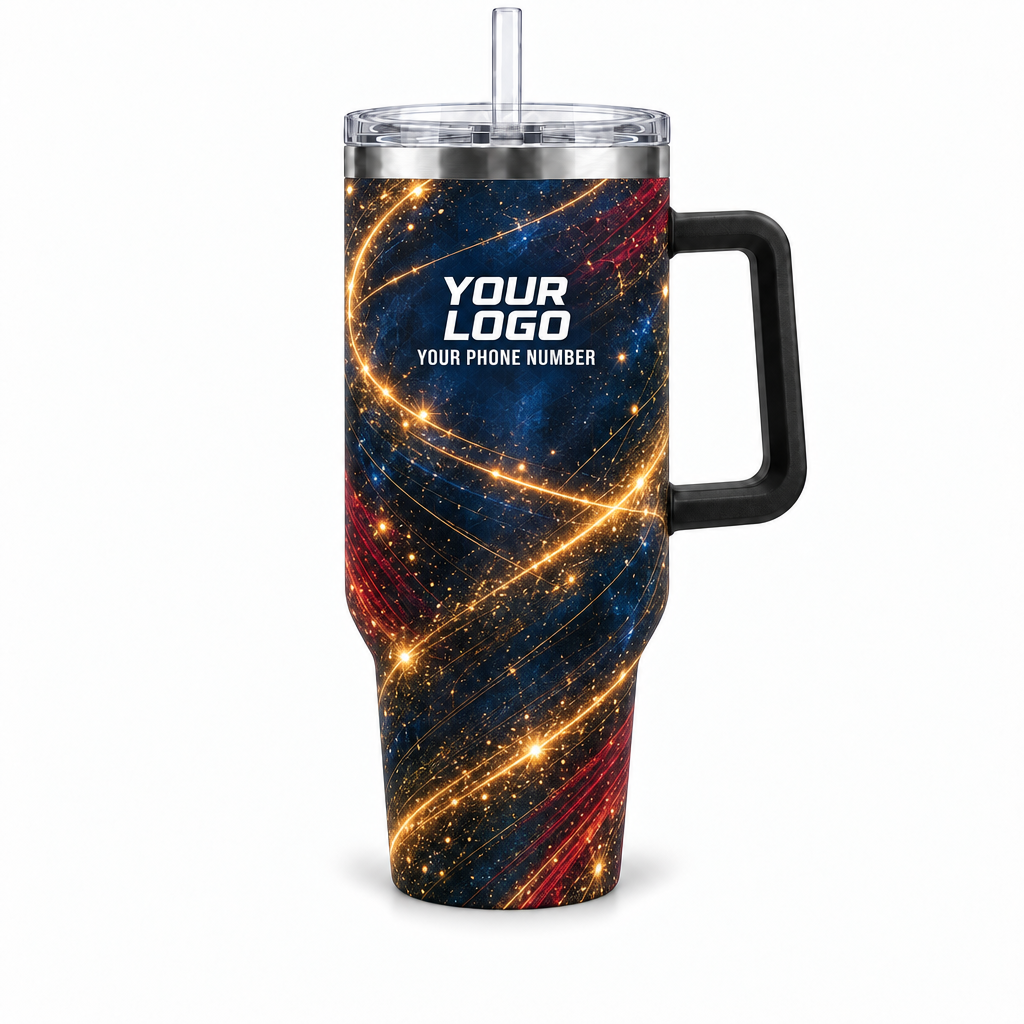 HLN008 personalized tumbler 40oz front product mockup
