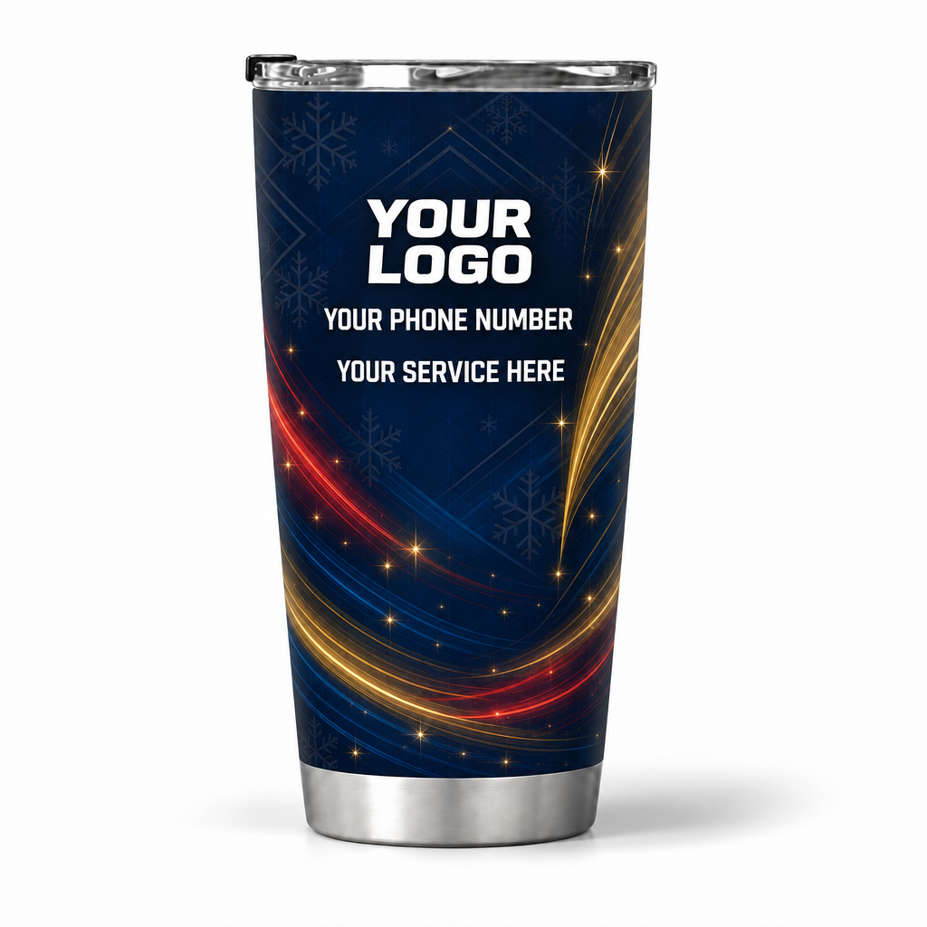 HLN009 personalized tumbler 20oz back product mockup