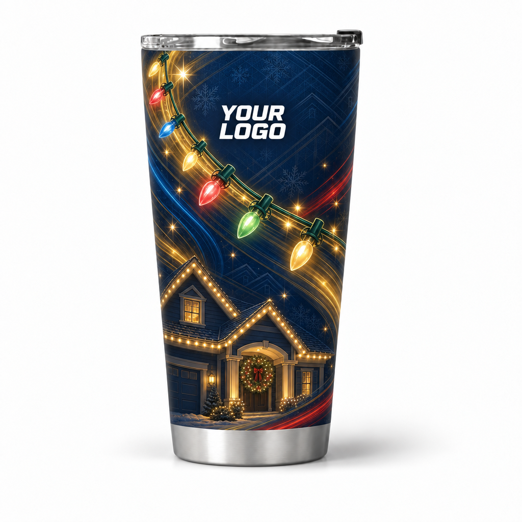 HLN009 personalized tumbler 20oz front product mockup