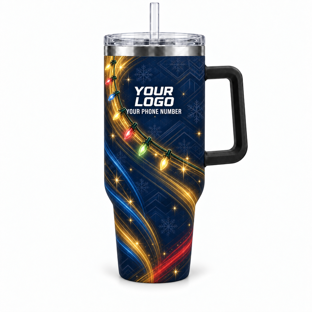 HLN009 personalized tumbler 40oz front product mockup