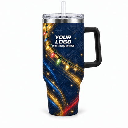 HLN009 personalized tumbler 40oz front product mockup