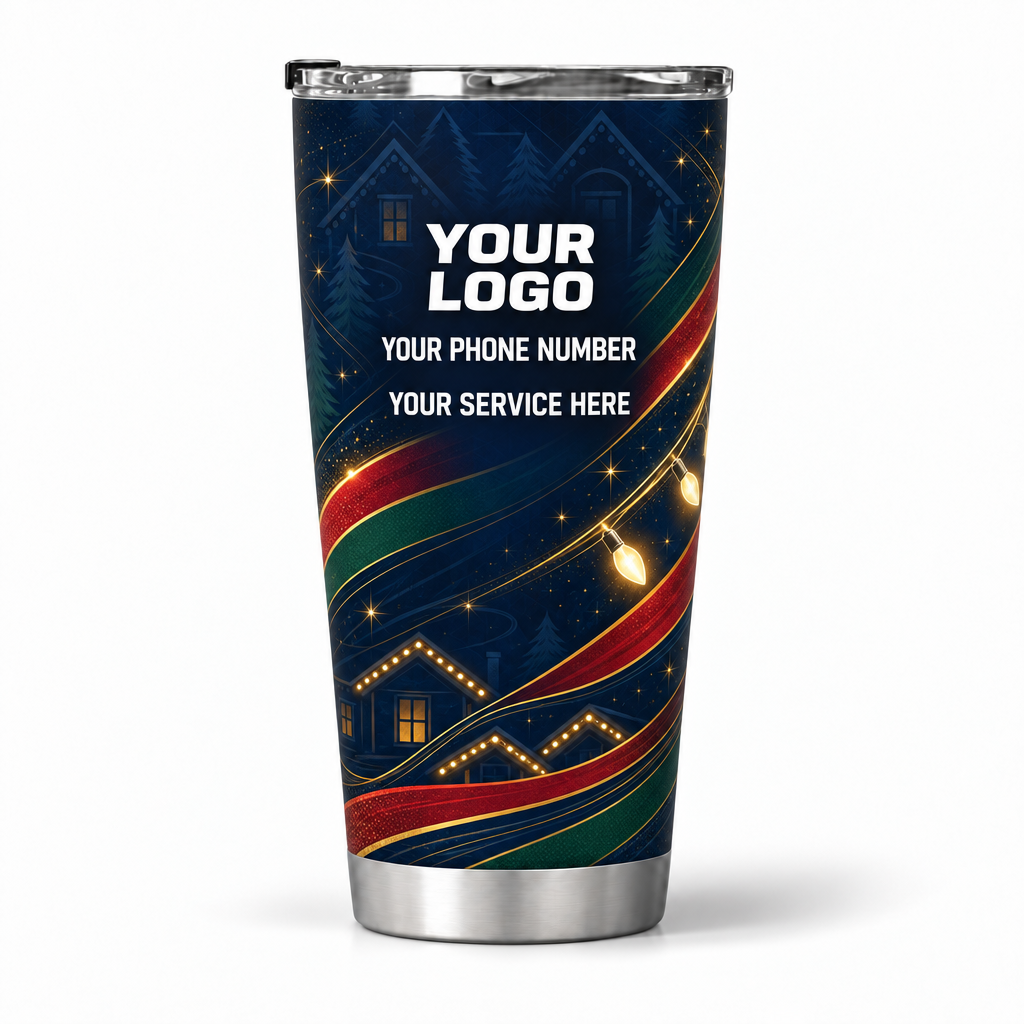 HLN010 personalized tumbler 20oz back product mockup