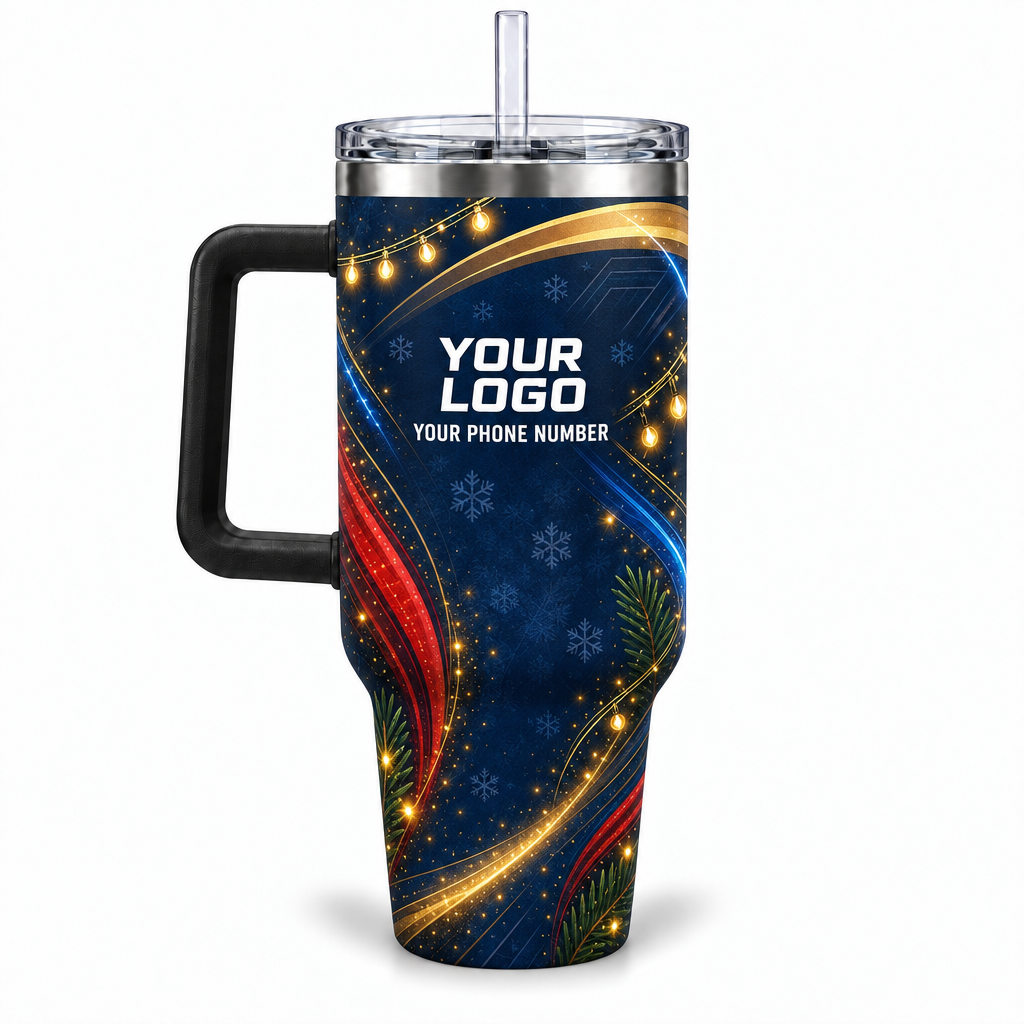 HLN011 personalized tumbler 40oz back product mockup
