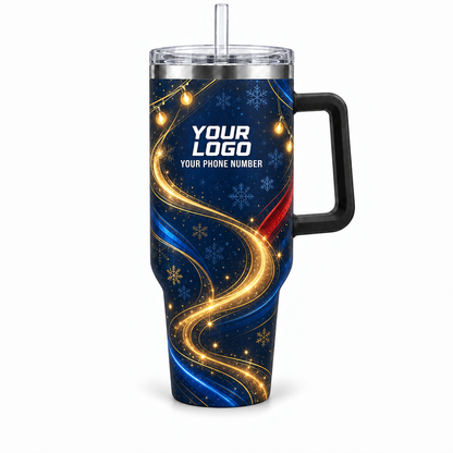 HLN011 personalized tumbler 40oz front product mockup