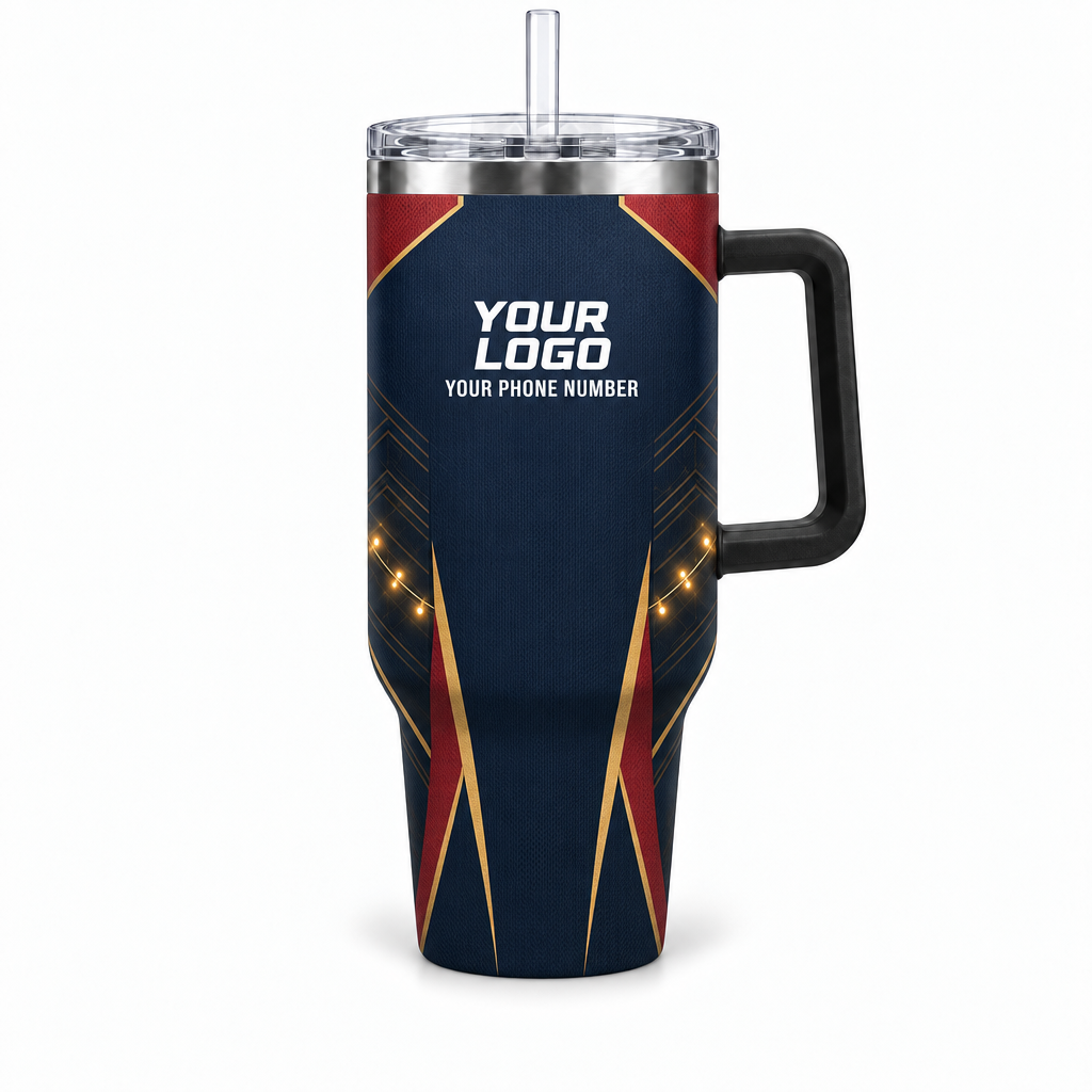 HLN012 personalized tumbler 40oz front product mockup