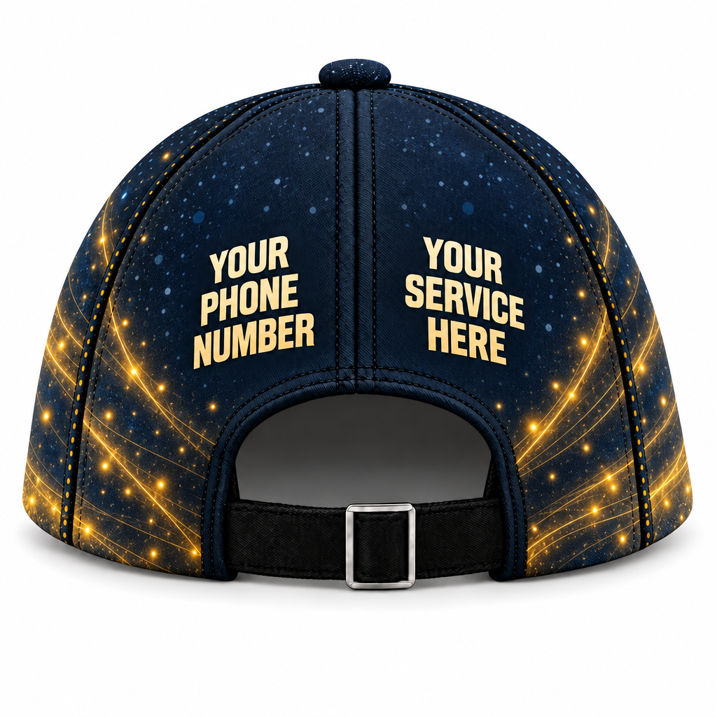 HLN013 personalized cap back product mockup