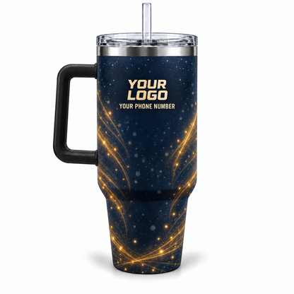 HLN013 personalized tumbler 40oz back product mockup