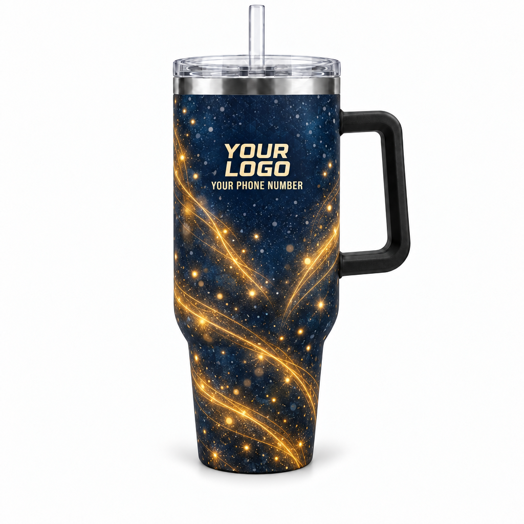HLN013 personalized tumbler 40oz front product mockup