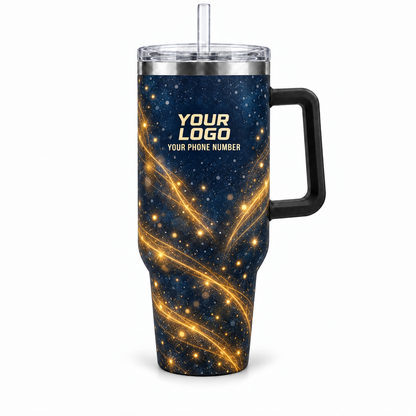 HLN013 personalized tumbler 40oz front product mockup
