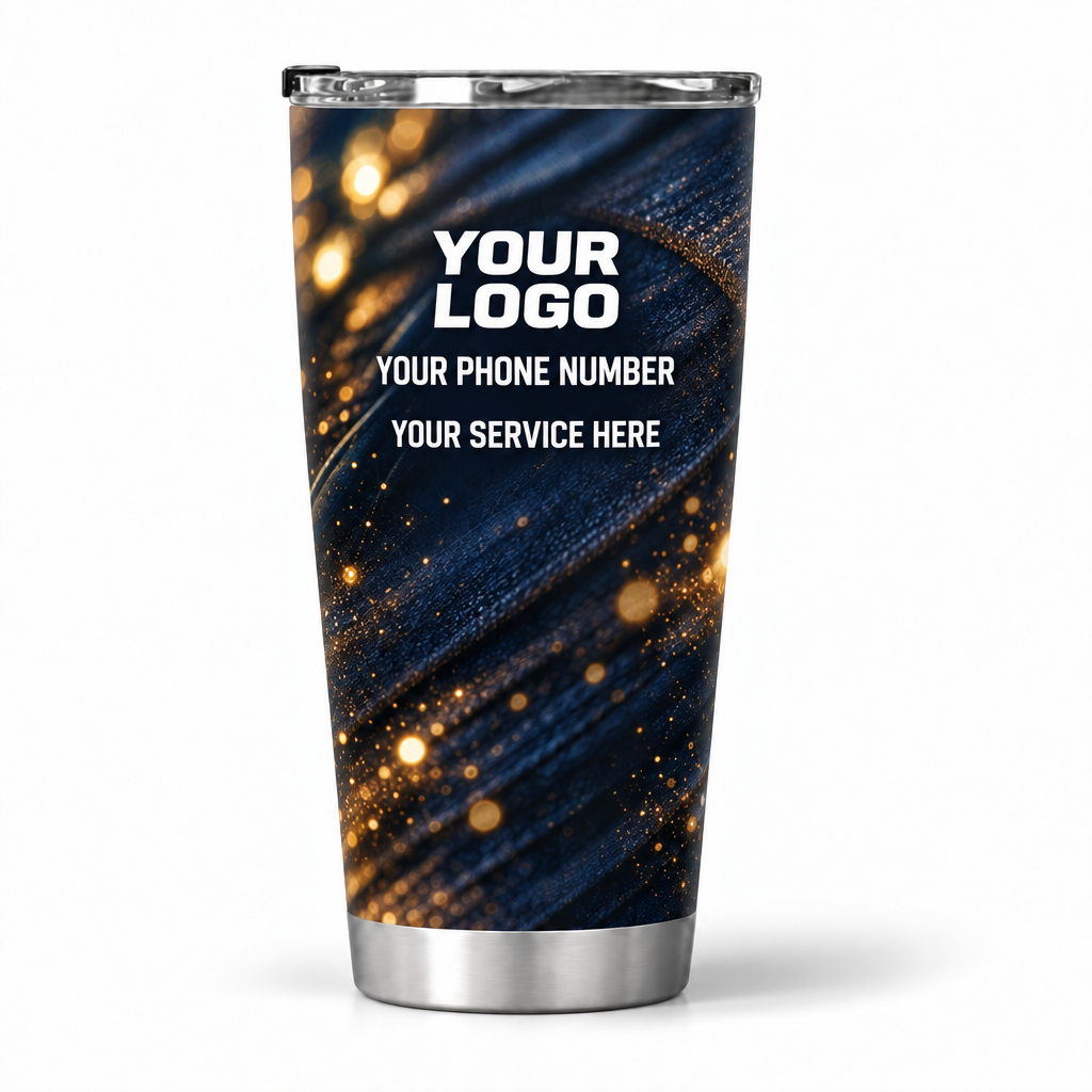 HLN014 personalized tumbler 20oz back product mockup