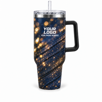 HLN014 personalized tumbler 40oz front product mockup