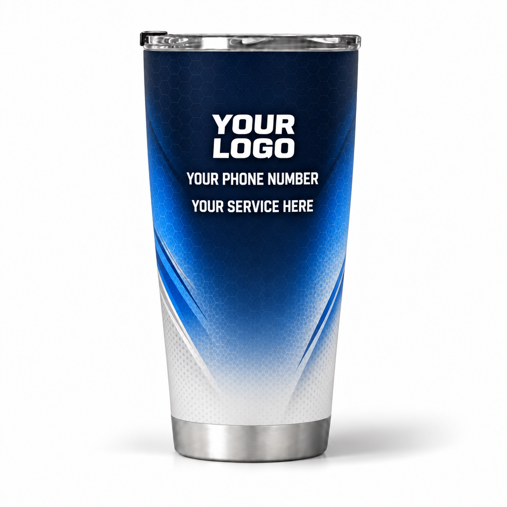 HLN015 personalized tumbler 20oz back product mockup