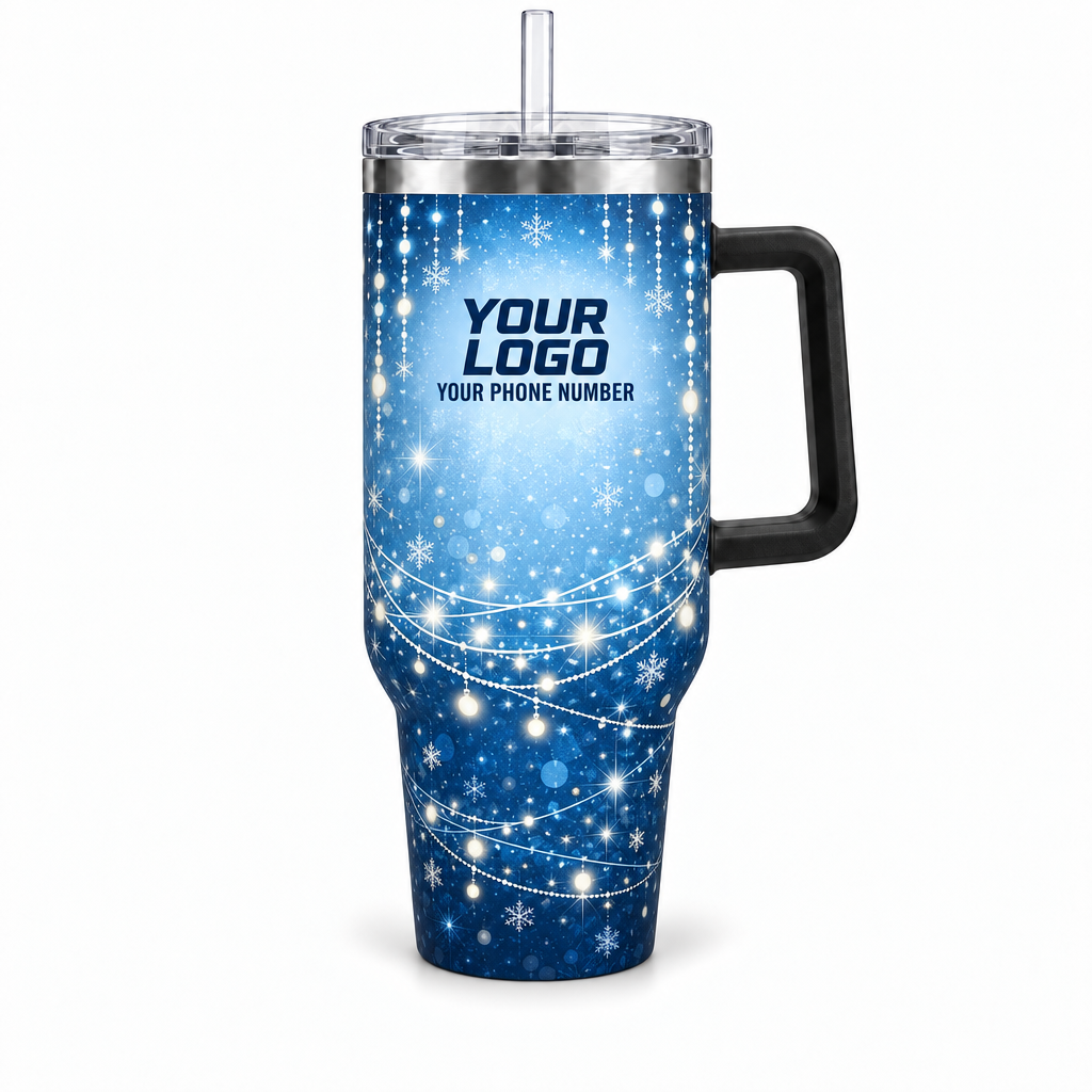 HLN016 personalized tumbler 40oz front product mockup
