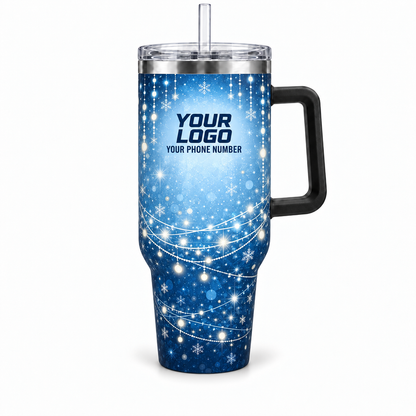 HLN016 personalized tumbler 40oz front product mockup